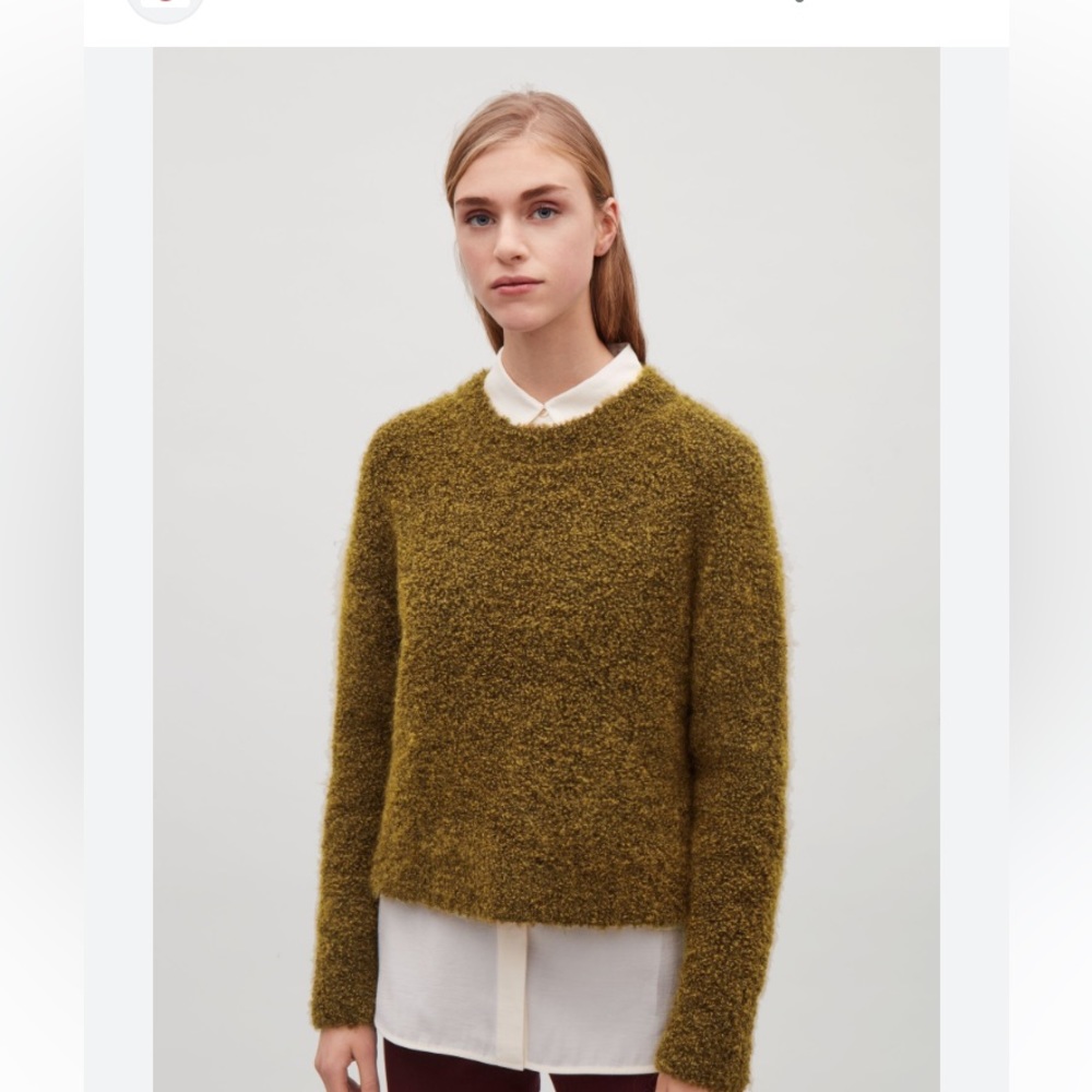 Green Mohair and Wool COS sweater